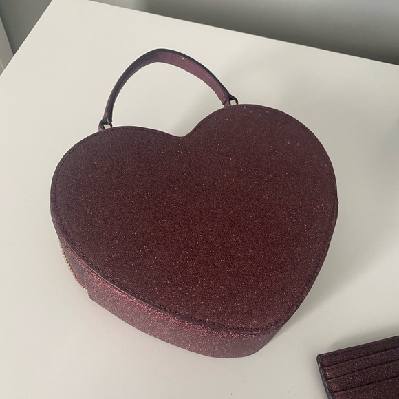 Kate Spade heart crossbody bag and matching card holder - Picture 7 of 7